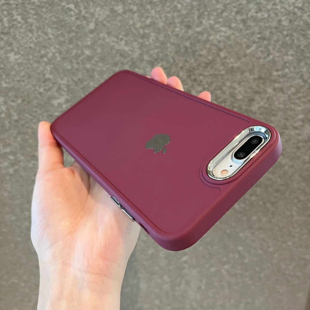 苹果8plus手机壳新款iPhone7肤感磨砂软壳8直边xsmax套7p七八se2