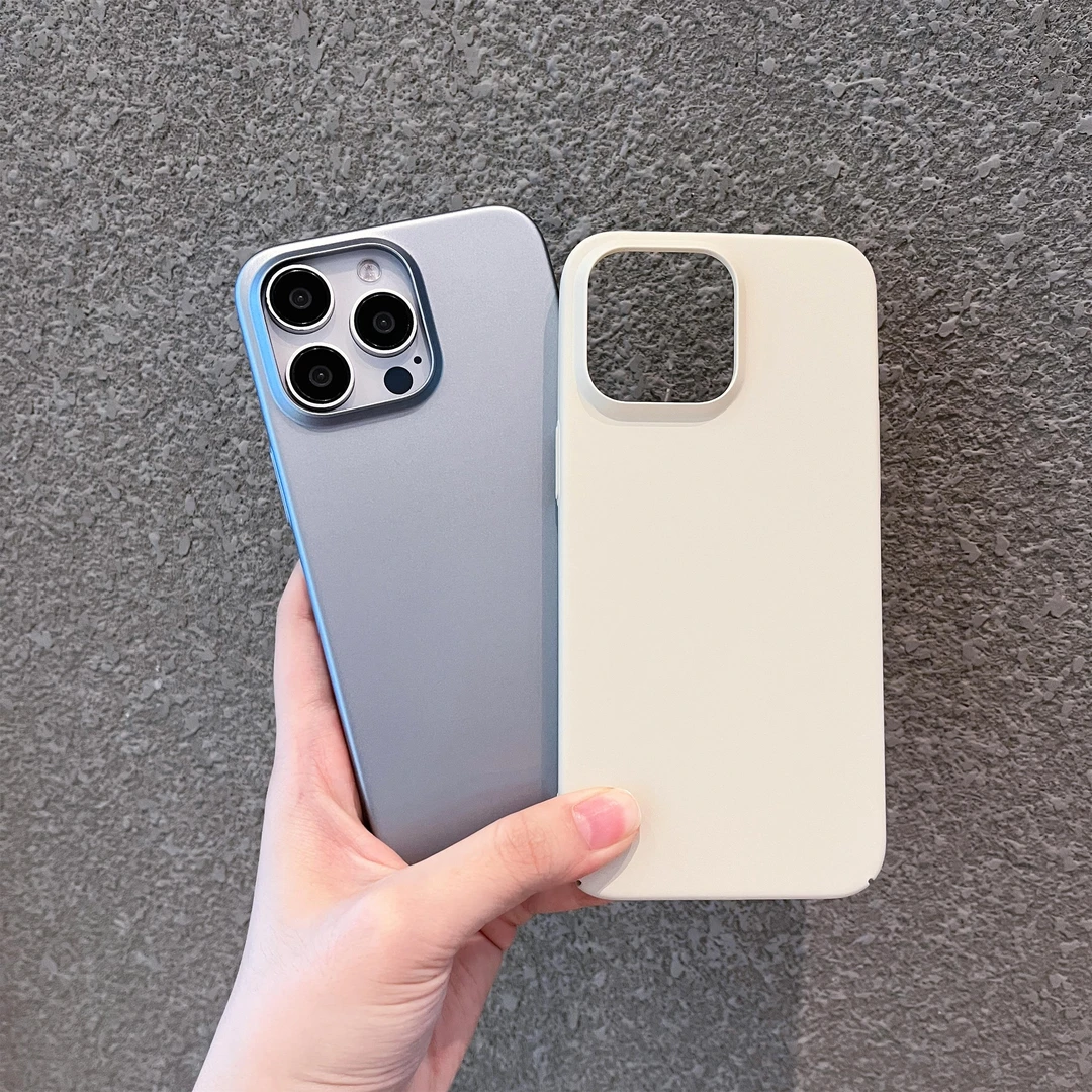 大孔苹果15手机壳Iphone14/13/12/11超薄磨砂pg15plus保护套14PLU