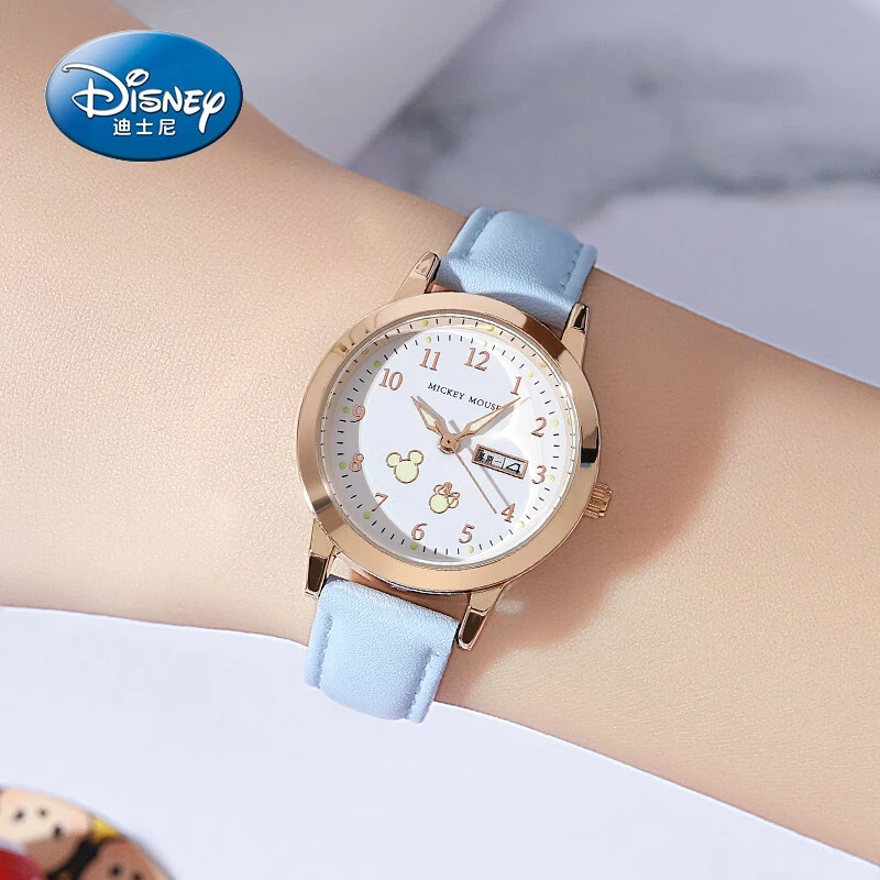 迪士尼（Disney）儿童手表女生学生可爱少女开学礼物考试指针石英