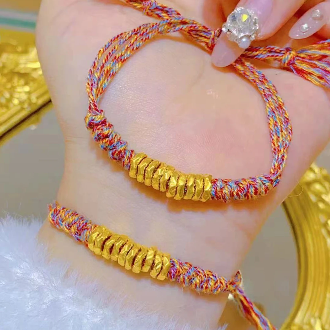 【小鹏黄金】足金999 明星同款5D工艺十全十美盘缠手串配件