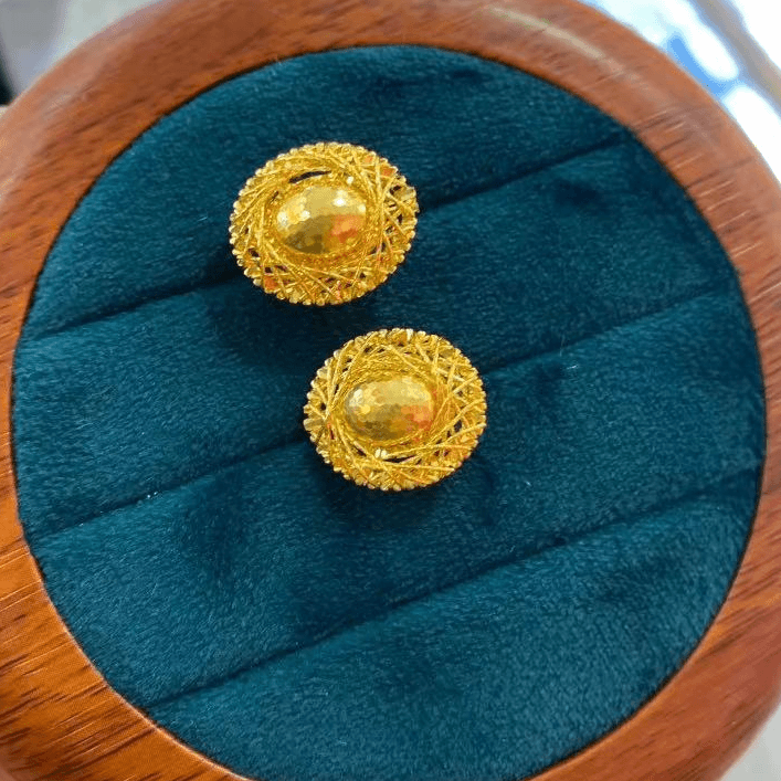 【小鹏黄金】足金999鸽子蛋耳饰7.15