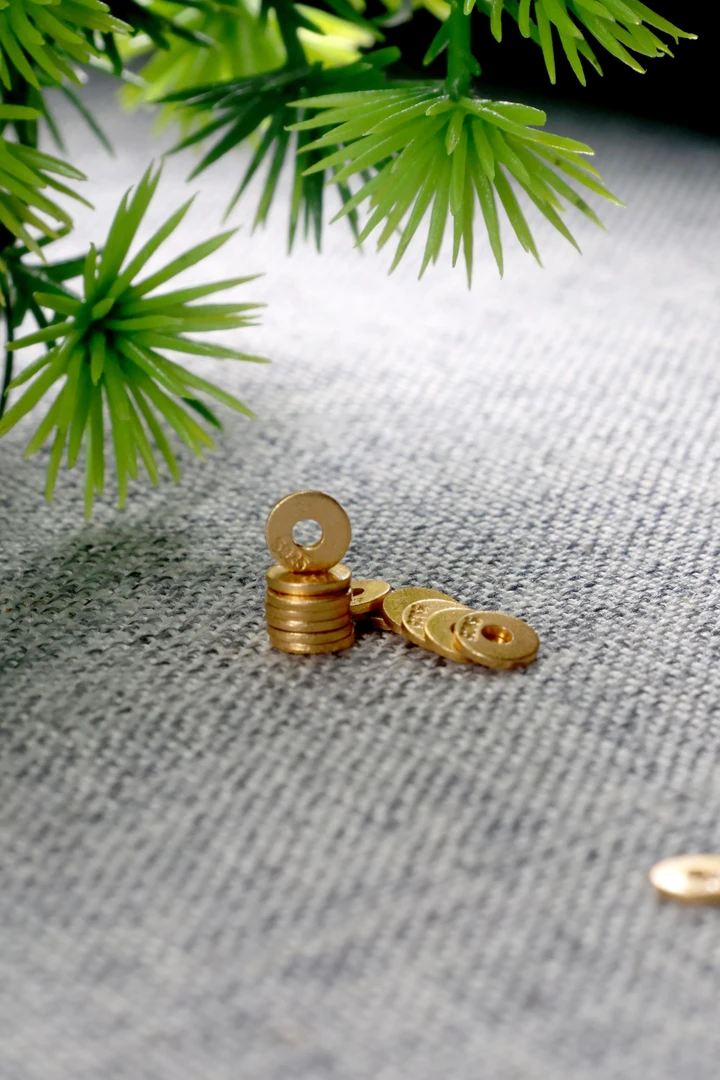 925银银制品 【梵阁】 s925银镀金隔片5mm尺寸 手工百搭