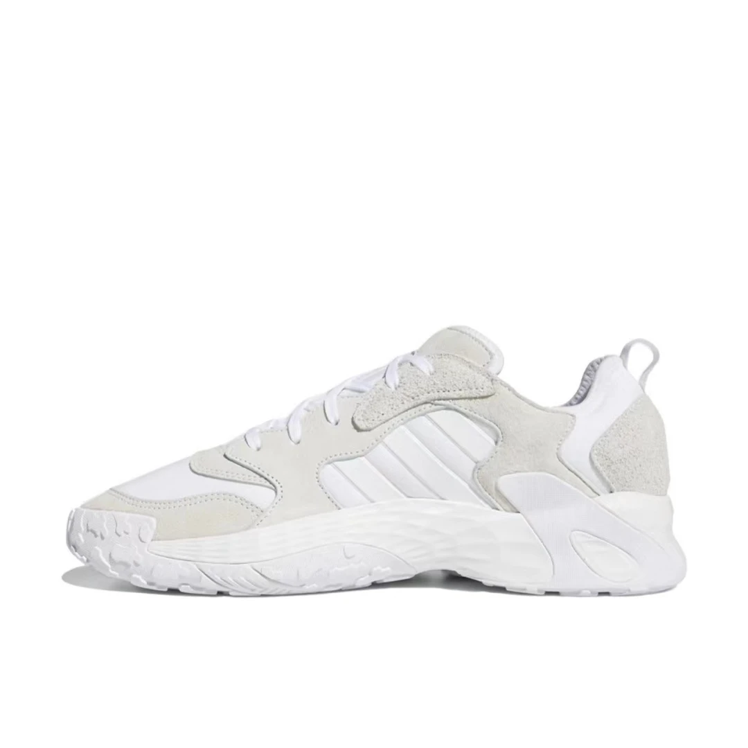 Adidas 防滑 低帮 篮球鞋 男女同款 白浅棕FW1217