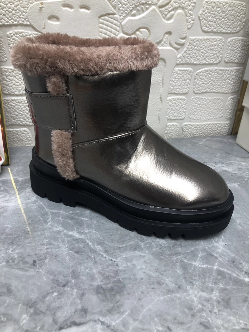 雪地靴 061 2023新款牛皮防水雪地靴厚底保暖棉鞋女款百搭