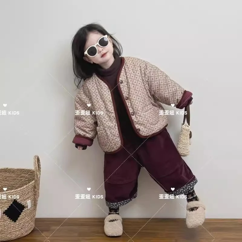 【歪歪妞童装】80中小童宝宝加厚保暖棉袄女童宝宝
