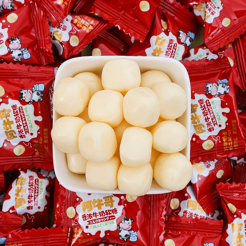 【1袋】食为乐阿牛哥浓香牛奶软糖学生零食品糖果