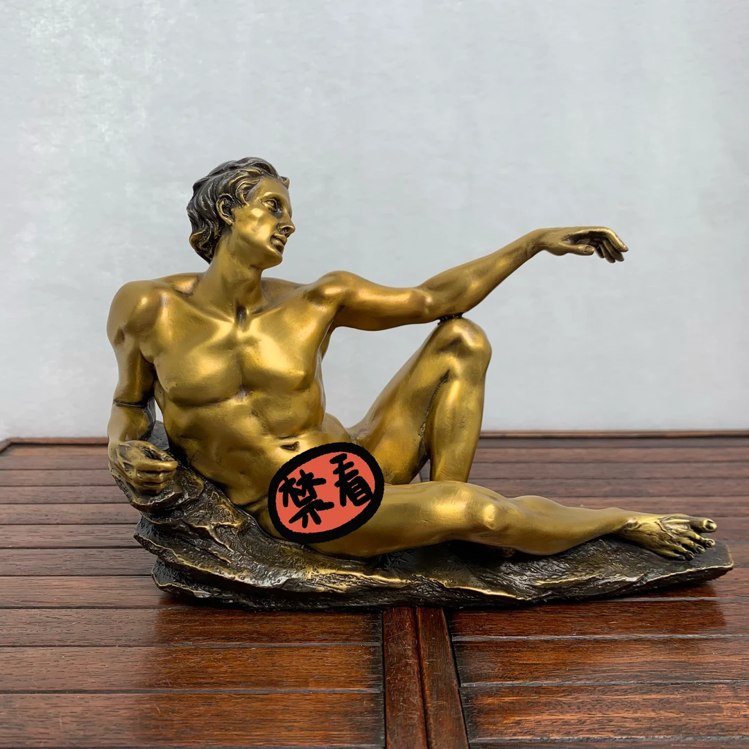 精铜雕塑-亚当 题材源自米开朗基罗巨作《创世纪》