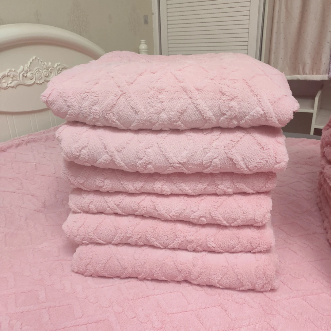 小阿妹家【 2.0*1.8粉色花型随机】加厚家用柔软亲肤毛