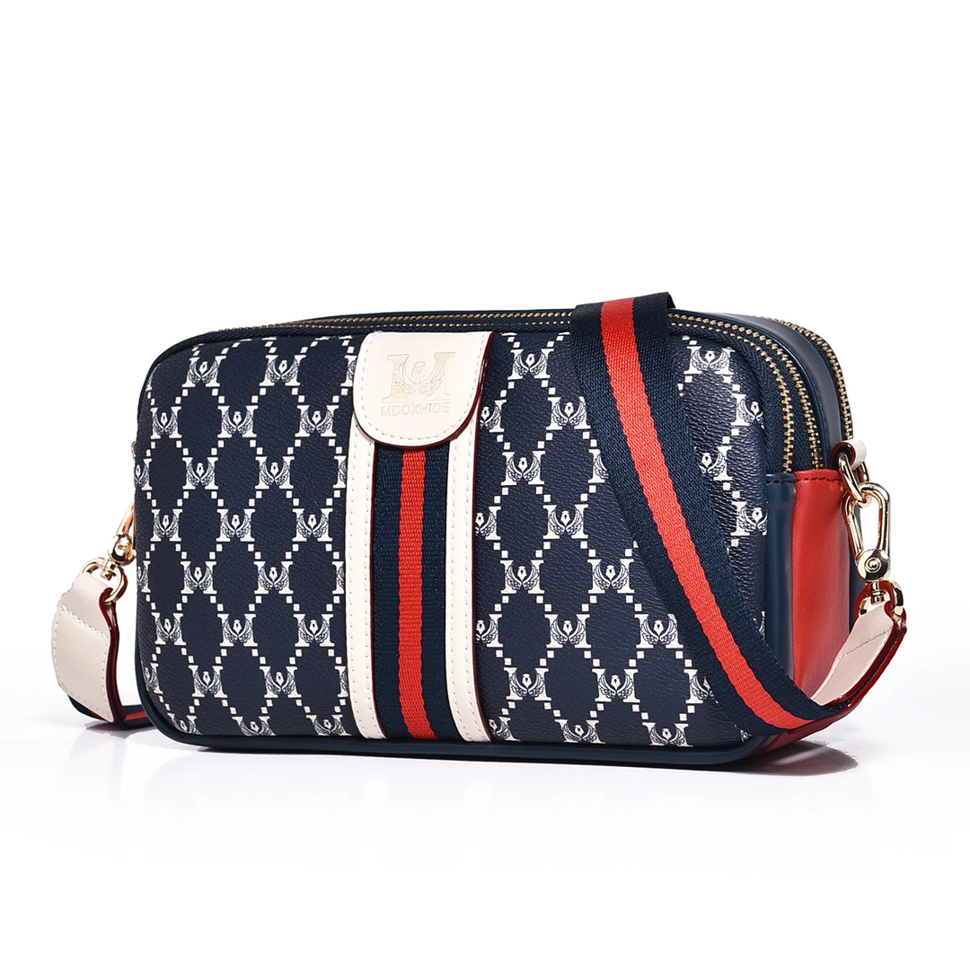 MDOXHIDE新款百搭斜跨小方包多隔层时尚女士相机斜跨包包单肩包