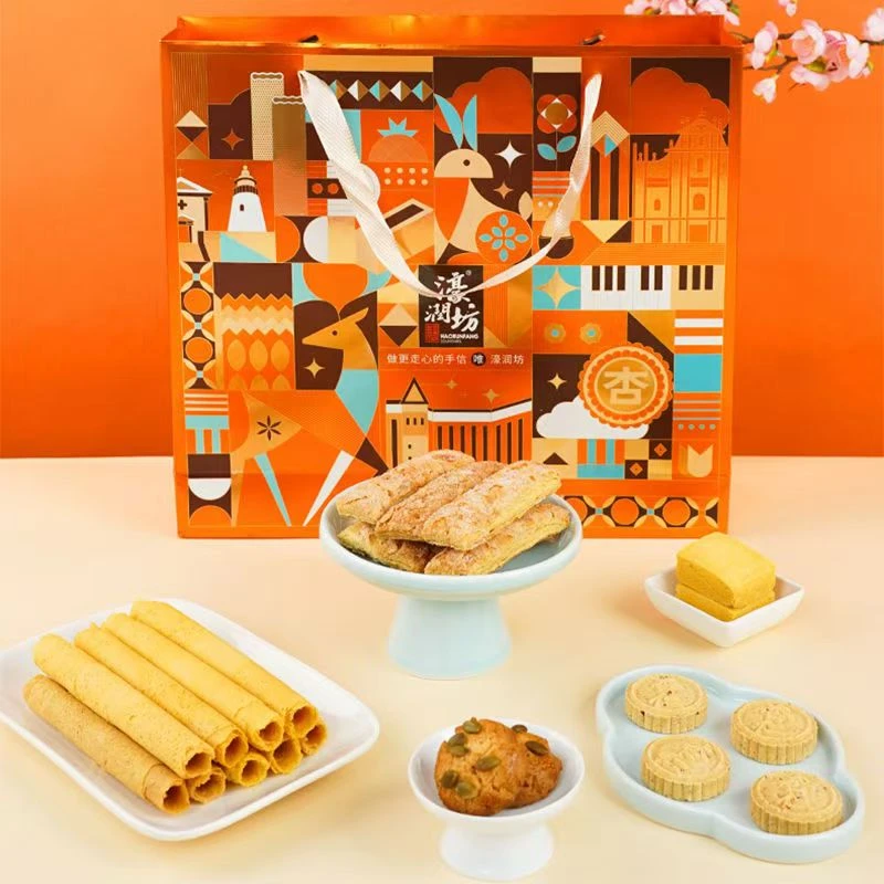 豪润坊传统糕点礼盒澳门特产中秋礼盒节日送礼零食礼盒酥脆特色
