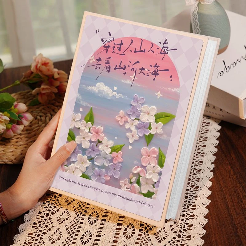 水晶相册本插页卡册收纳影集567寸塑封照片打印记录旅行小众相薄