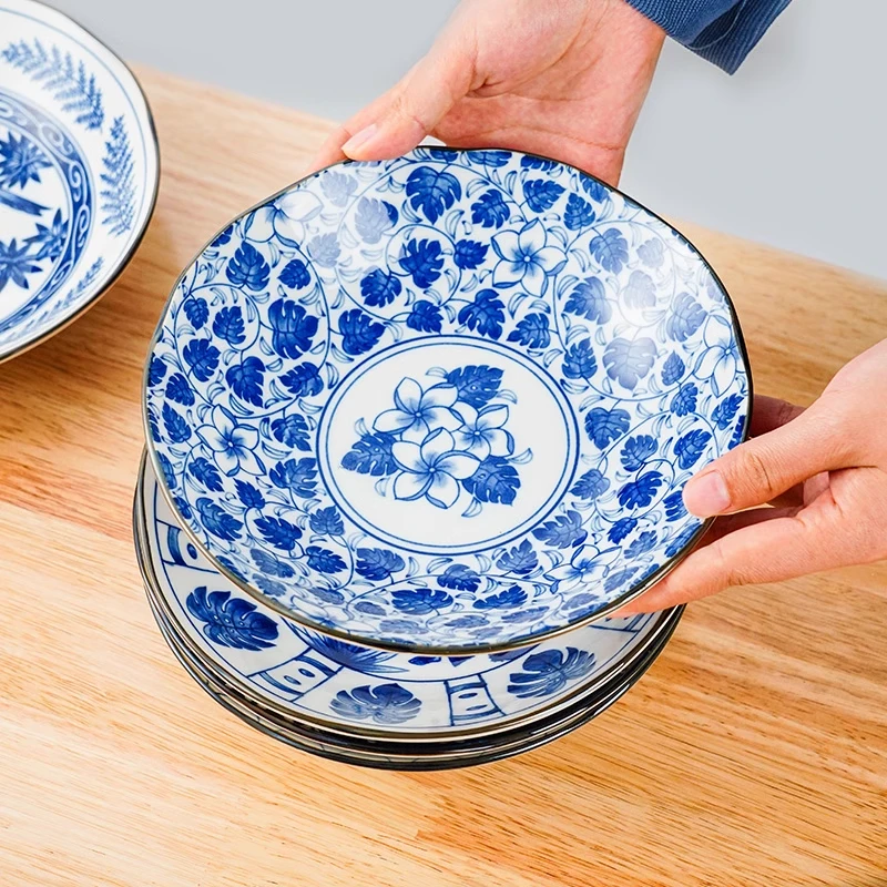 【单个】进口家用陶瓷瓷器餐具年新款高颜值餐具家用釉下彩餐具