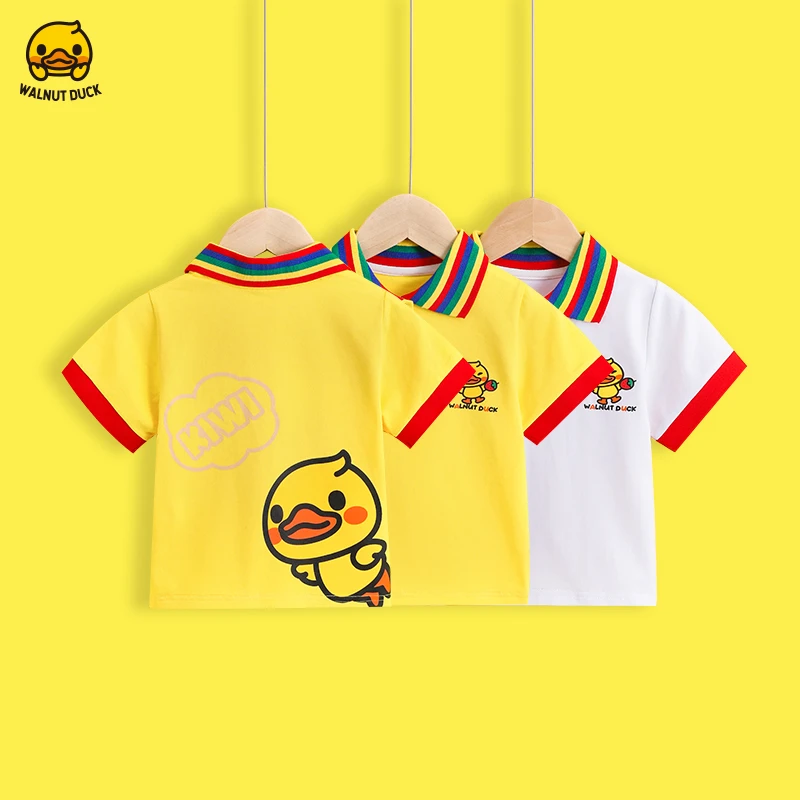 WALNUTDUCK2023夏季新款儿童Polo衫3-15岁可选时尚T恤5082
