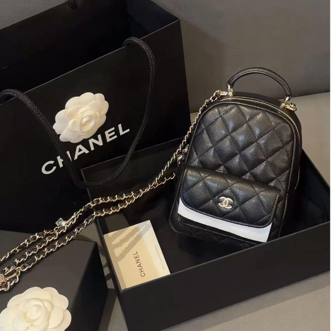 95新 Chanel/香奈儿 青奢荟/经典香奈儿双肩挎包/54816