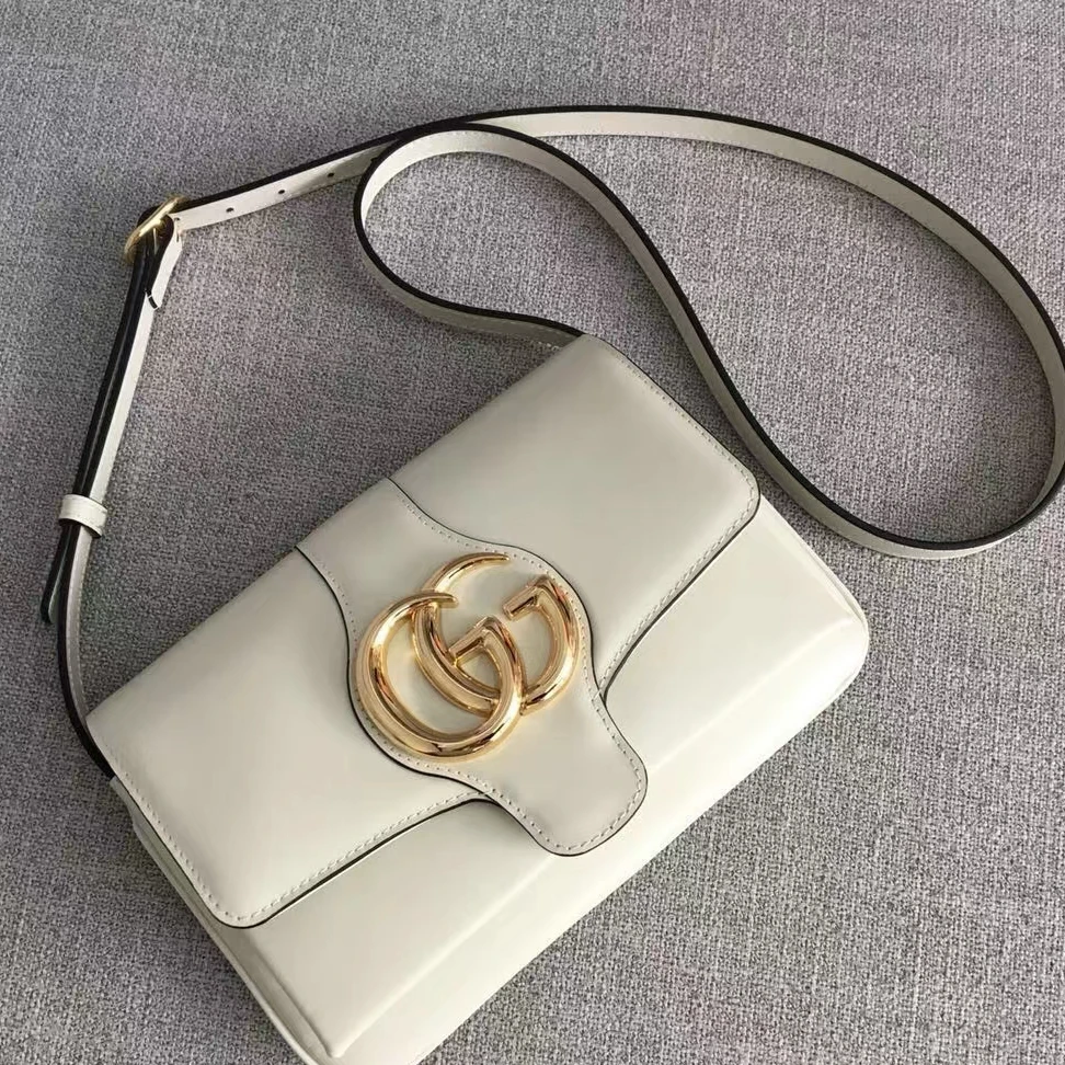 95新 GUCCI/古驰 青奢荟/双Garli单肩斜跨包/45057
