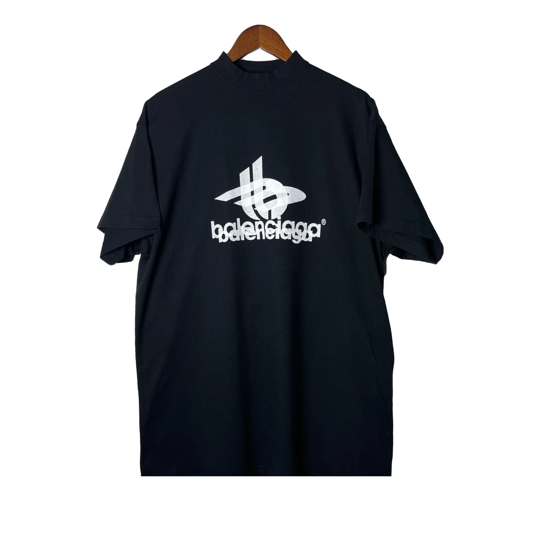 全新未使用 Balenciaga/巴黎世家 青奢荟/I码/黑色T恤短袖//44671