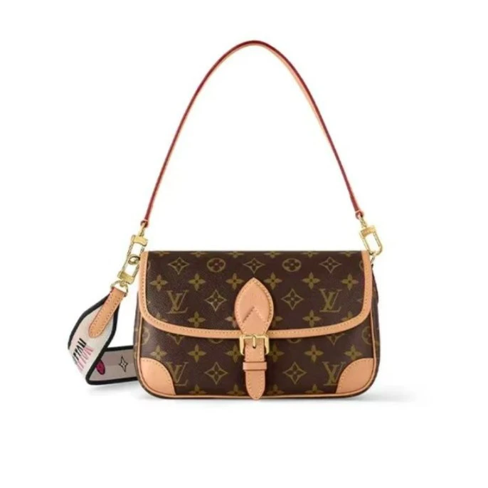 99新 LouisVuitton/路易威登 青奢荟/经典法棍单肩斜挎包///61196