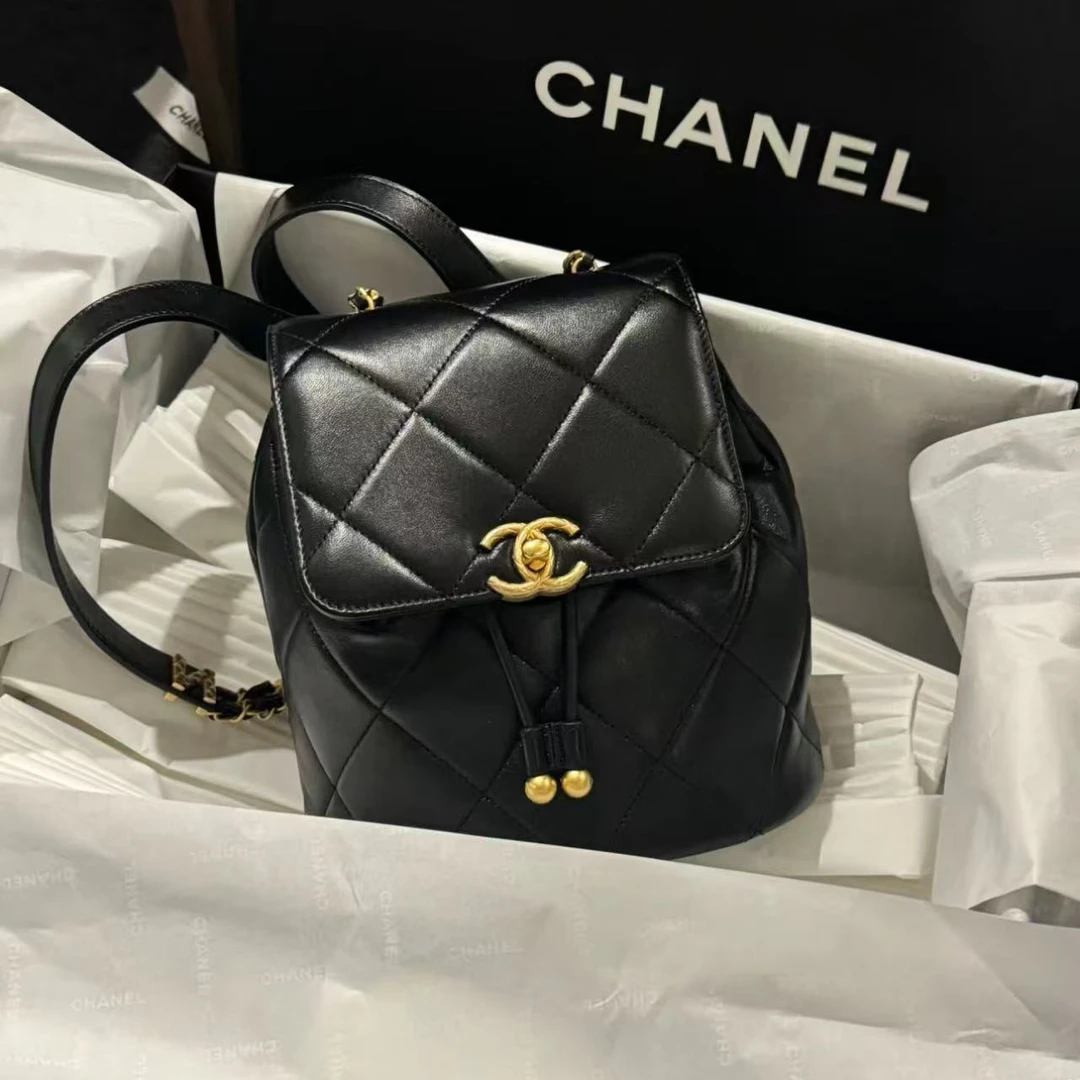 99新 Chanel/香奈儿 青奢荟/经典香奈儿24S双肩挎包/52826