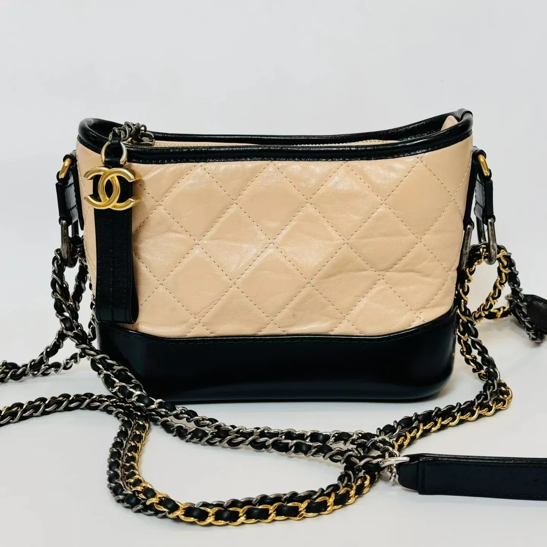95新 Chanel/香奈儿 青奢荟/经典流浪小号单肩斜挎包/34215