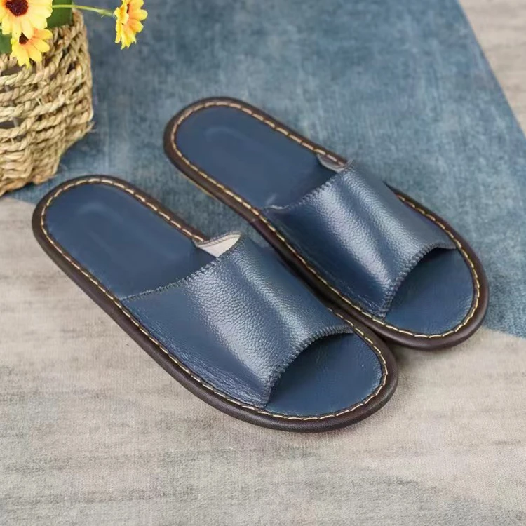 【全牛皮】鞋面鞋垫全牛皮垫高档凉拖男女居家牛筋防滑拖鞋托鞋春夏