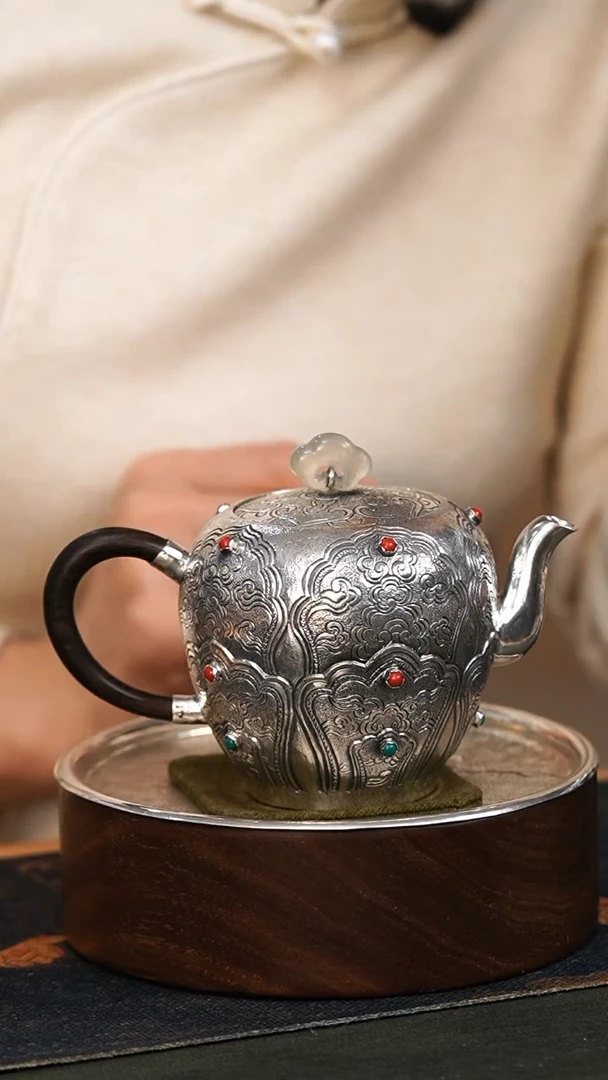 【闪购商品】足银999新款泡茶壶