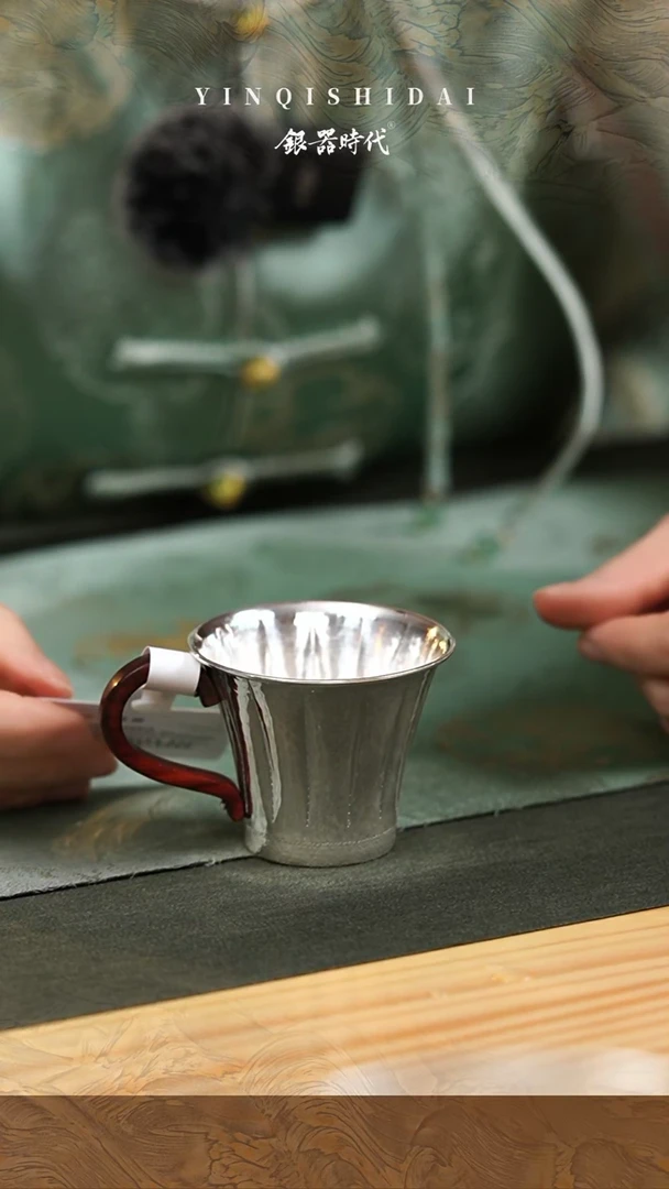 【闪购商品】银器时代足银品茗杯56克左右70cc
