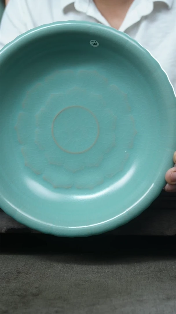 【闪购商品】杯仿古半手高足花口果盘一级礼盒