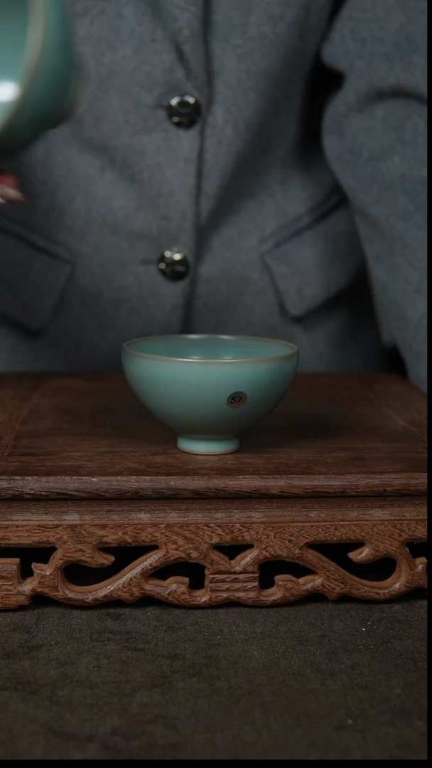 【闪购商品】瓷杯仿古纯手工鸡心杯57