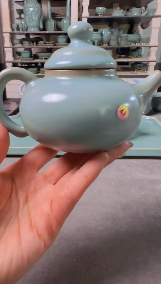 【闪购商品】瓷杯仿古容天壶大瑕47