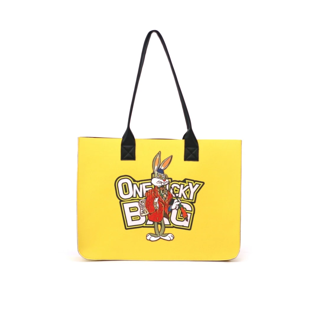 时尚潮流 休闲单肩包 百搭简约爆款  大容量 托特卡通幸运兔子包