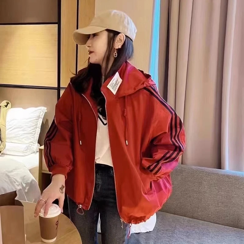 网红棒球服女装2025春秋季新款设计感条纹休闲运动风ins外套上衣