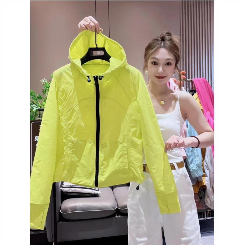 夏季新款欧货防晒衣轻薄连帽户外长袖时尚防晒服百搭休闲宽松外套