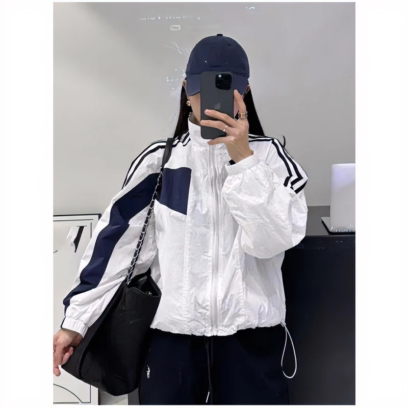 轻薄短款小个子防晒衣女款2025夏季新款欧货立领户外防晒服薄外套