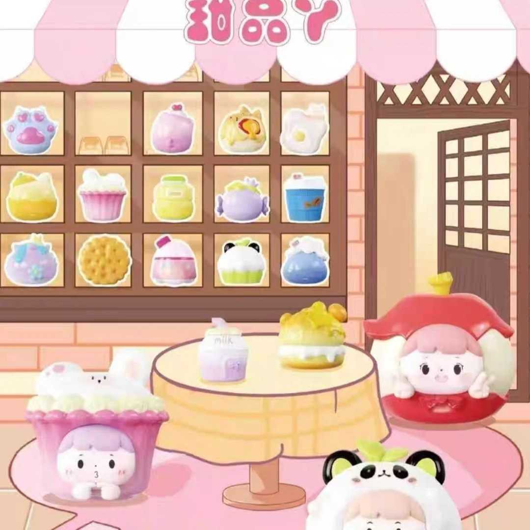 #国潮玩具【画饼哥拆盒】淘气包二代-甜品吖萌粒系列盲盒