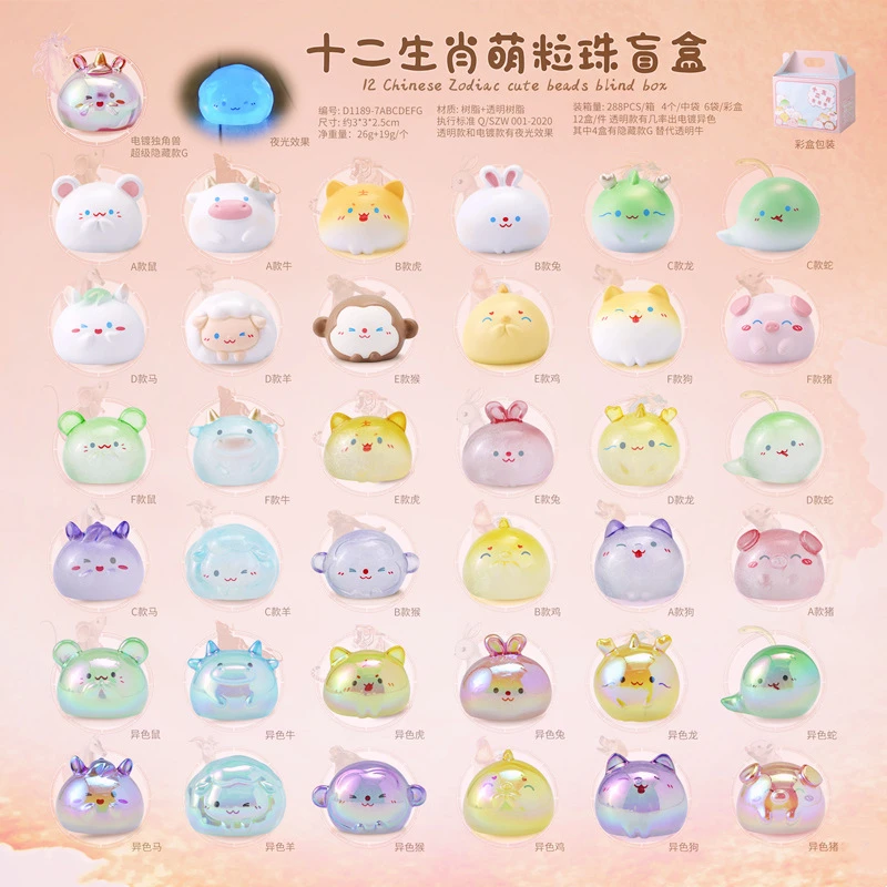 十二生肖潮玩小萌粒盲袋