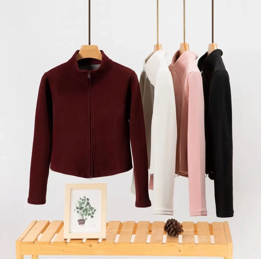 石墨烯瑜伽服修身保暖加厚外套