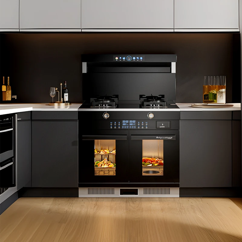 惠普好太太集成灶蒸烤一体独立带消毒柜独立智能燃气灶油烟机套装