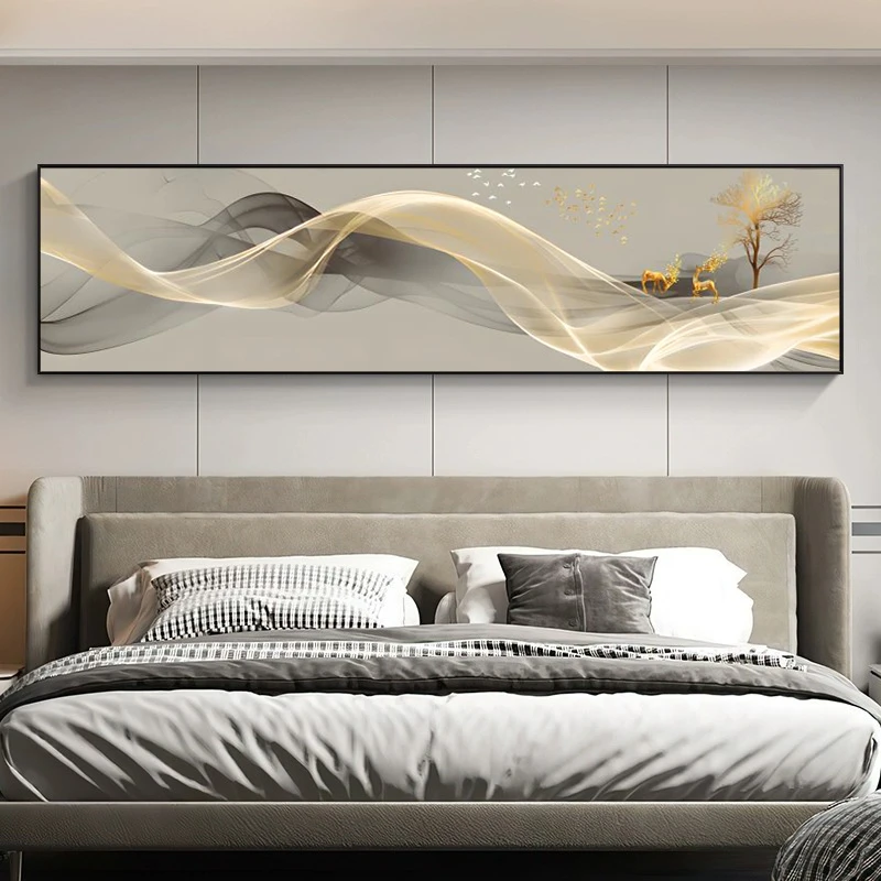 卧室画床头挂画背景墙沙发高级感客厅挂画主卧大气壁画轻奢装饰画