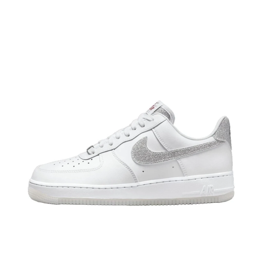 Nike Air Force 1百搭男女同款白灰色满天星空军板鞋HQ3461191