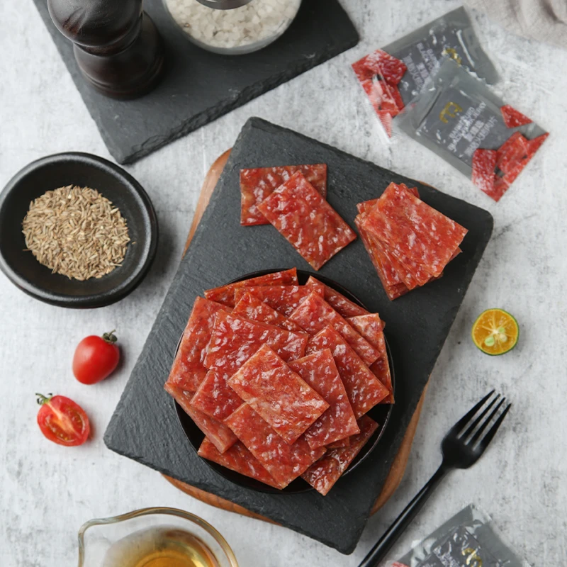 麦德龙 麦臻选 黑猪火烤肉片 猪肉脯 400g 方便 即食 鲜美 常温