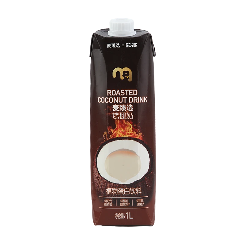 麦臻选 【6瓶整箱】麦臻选X欧耶烤椰奶 1L*6 超值瓶装