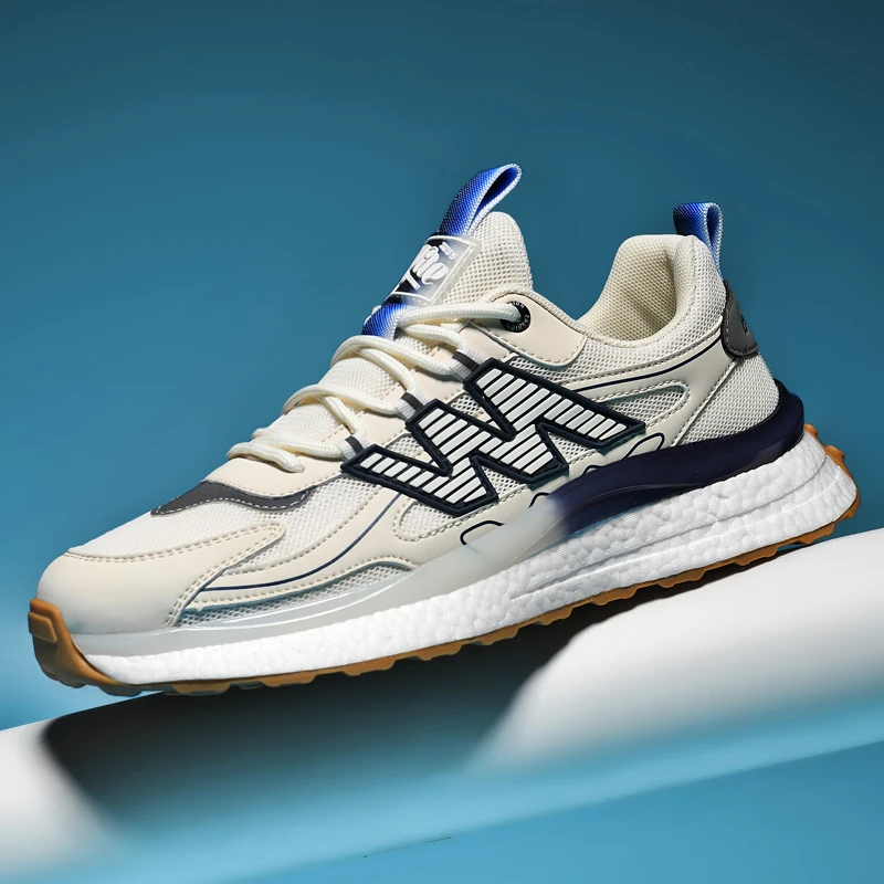 【意大利设计师款】2023新款网面透气低帮男士运动休闲潮鞋