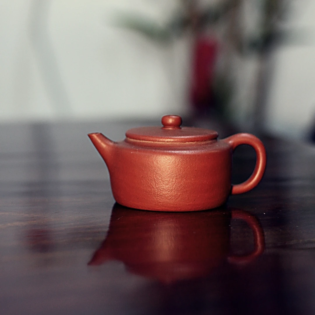 鲍生泰 宜兴紫砂壶手工原矿朱泥小品