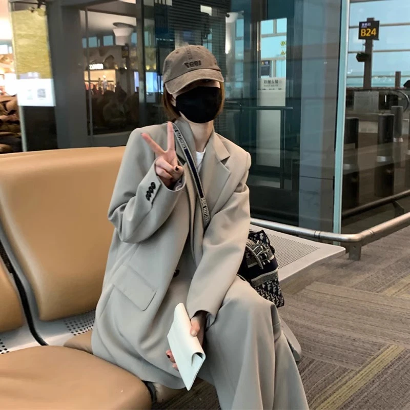 西装套装女高级感春秋新款韩版小个子西服套装
