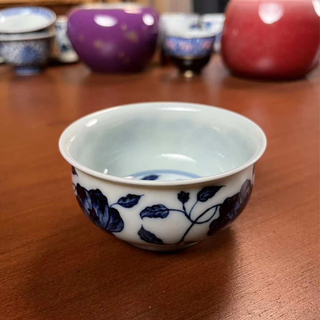 景德镇青花手绘主人杯