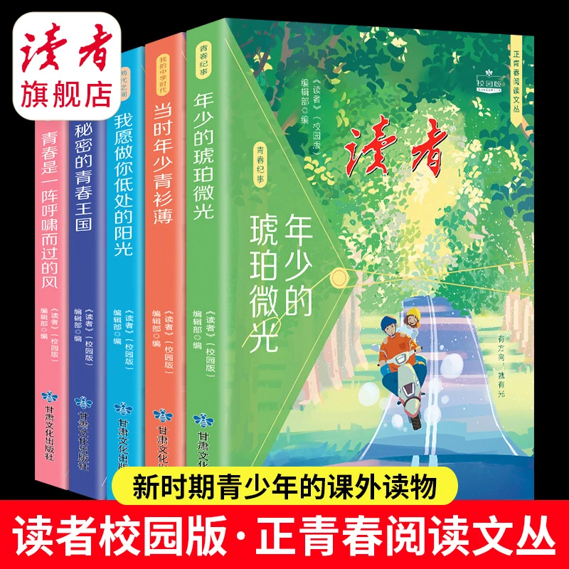 正青春阅读文丛-单本可选（全5本）呼啸而过的风/青春年少/琥珀微光