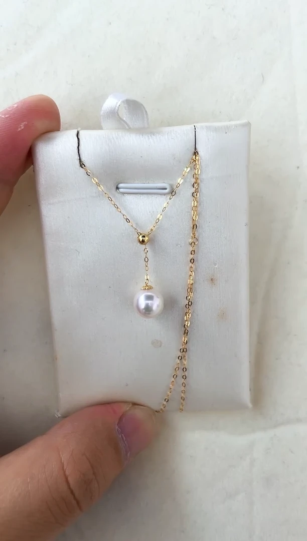 【闪购商品】海水珍珠颈饰18K金镶嵌项链