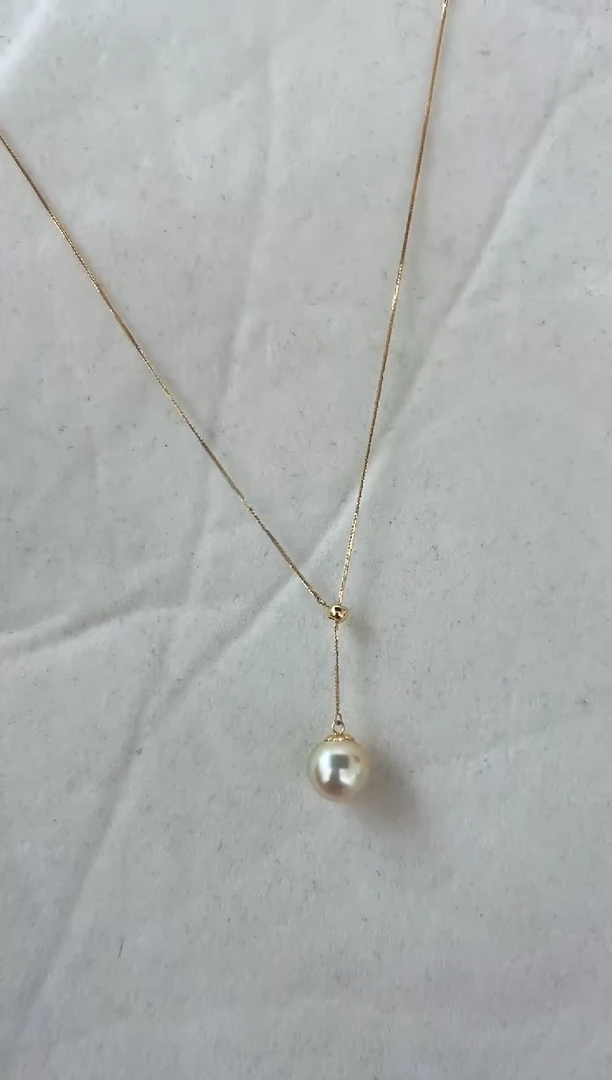 【闪购商品】海水珍珠颈饰18K金镶嵌项链