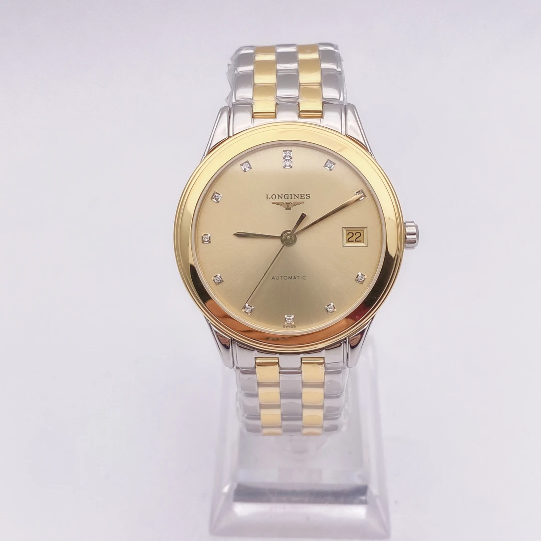 95新 Longines/浪琴 戏说名表/军旗774自动机械男表/时尚原装经典