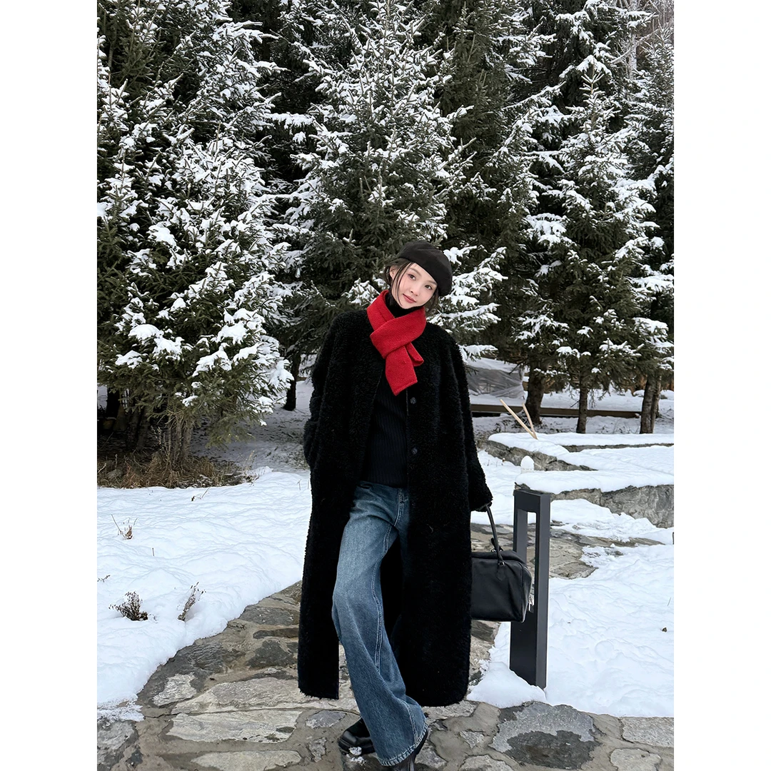 FORNI  “半永久” 一件可以当半永久穿搭的绵羊毛外套一体长款外套